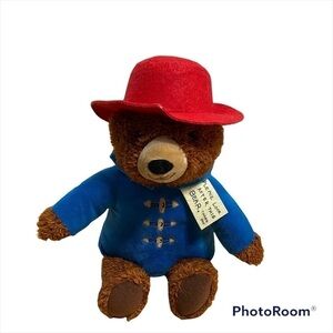 Paddington Bear Plush Stuffed Animal Hat Coat Blue Red Kids Toy Brown